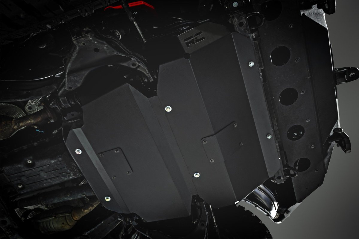 Toyota 4Runner Skid Plate - Front & Belly - Rough Country - Heavy-Duty - Gloss Black - '10-'24